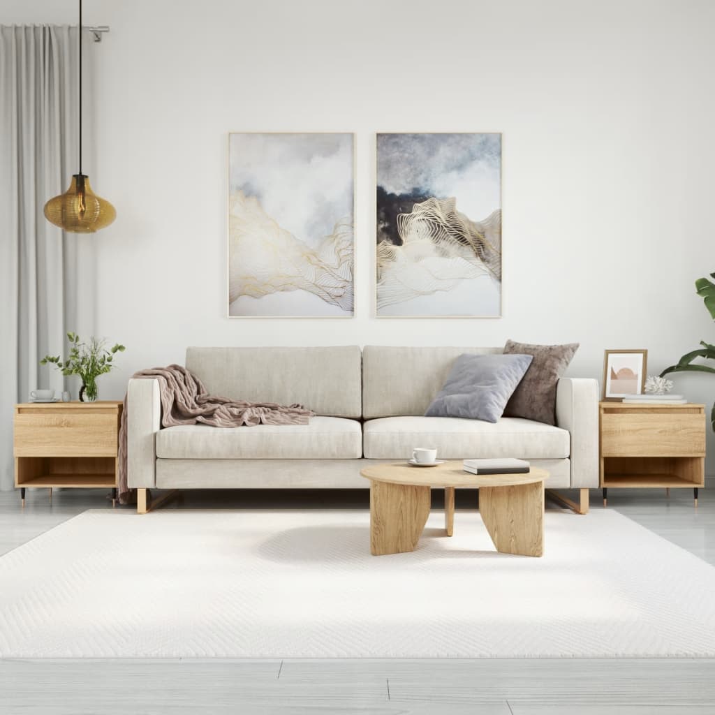 Salongbord 2 stk sonoma eik 50x46x50 cm konstruert tre