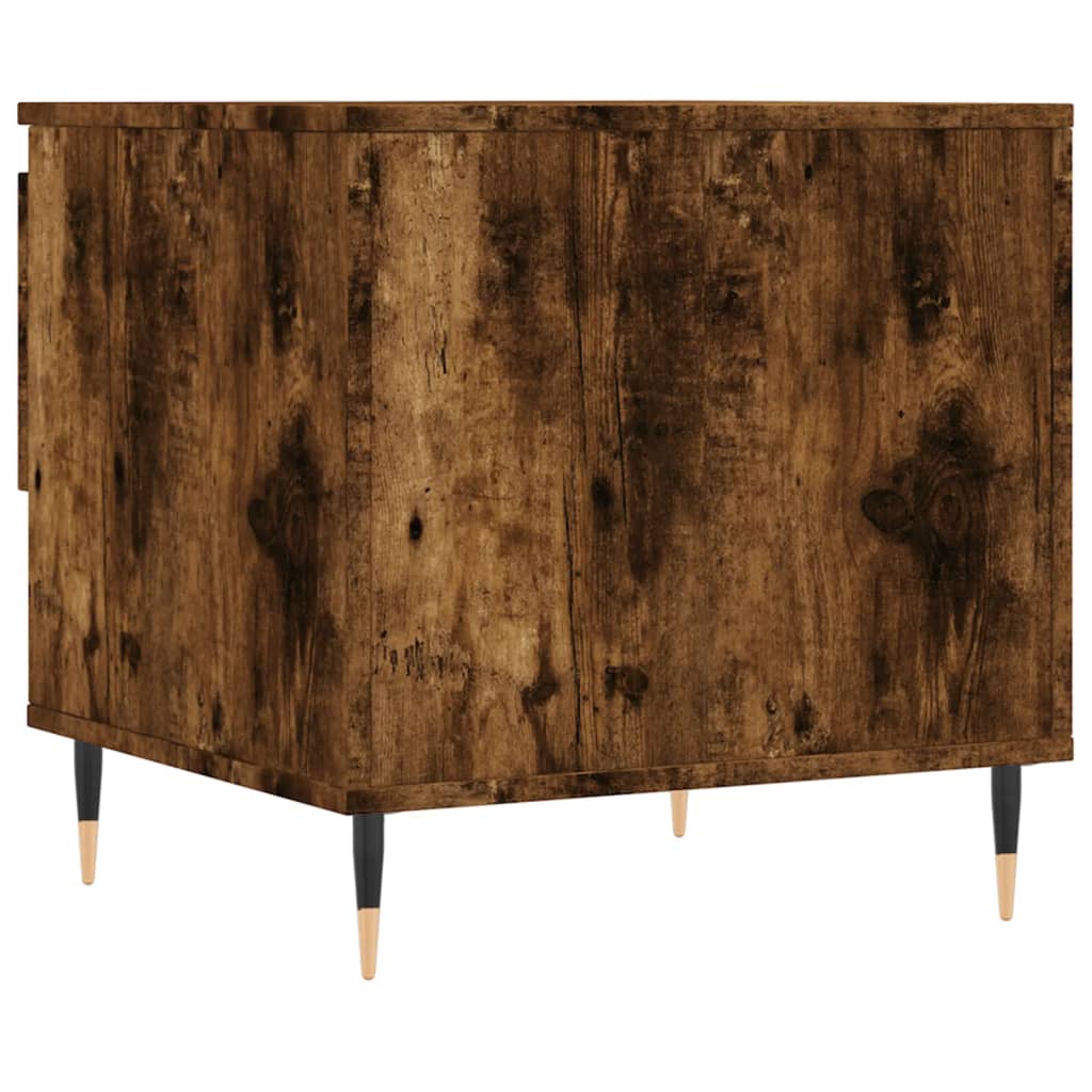 Salongbord røkt eik 50x46x50 cm konstruert tre