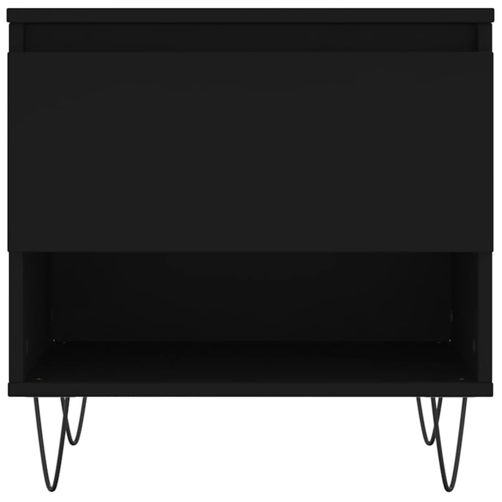 Salongbord svart 50x46x50 cm konstruert tre