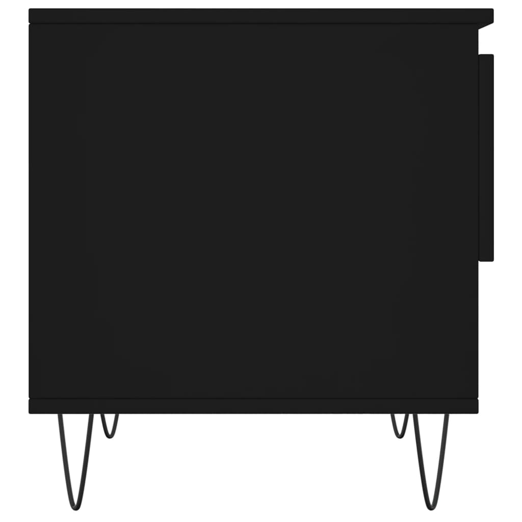 Salongbord svart 50x46x50 cm konstruert tre