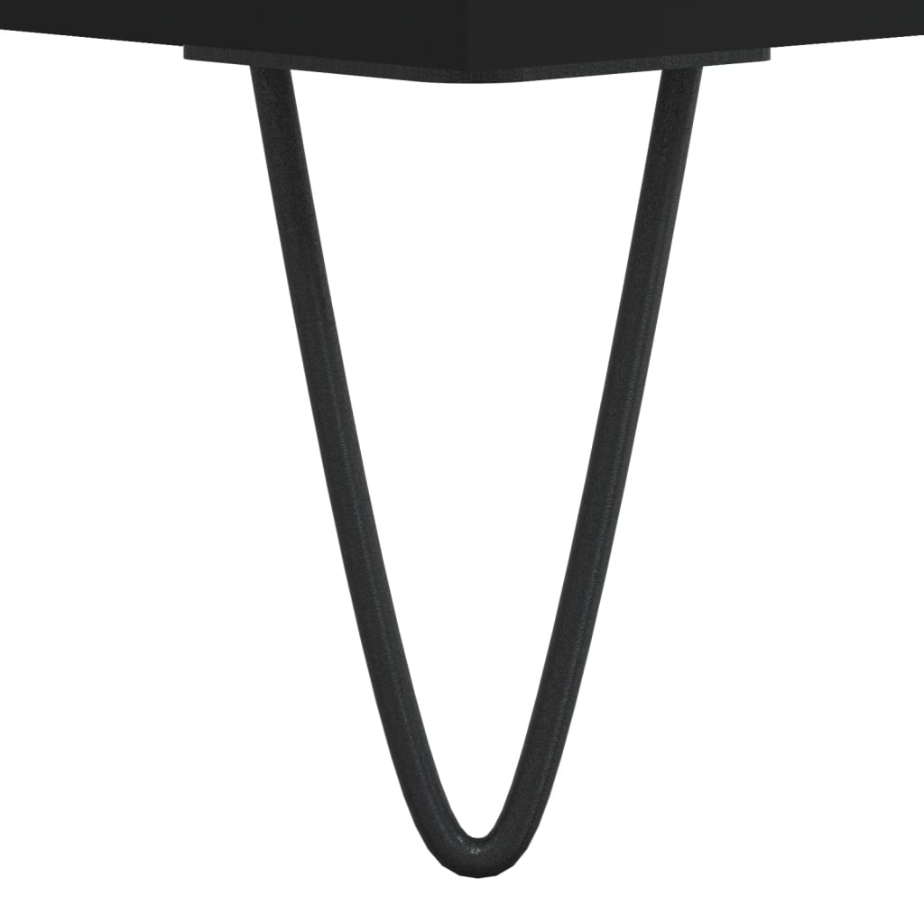 Salongbord svart 50x46x50 cm konstruert tre
