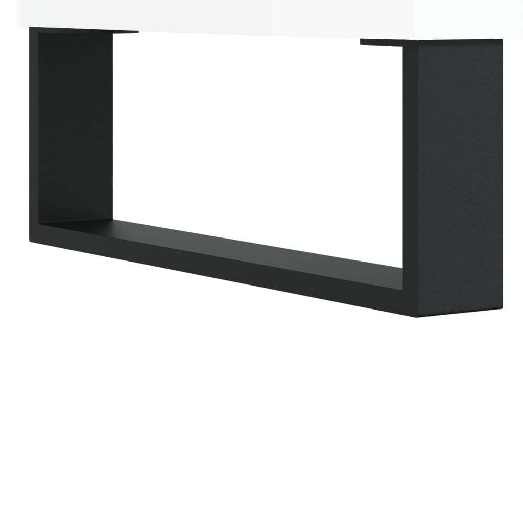 Salongbord 2 stk hvit 50x46x50 cm konstruert tre