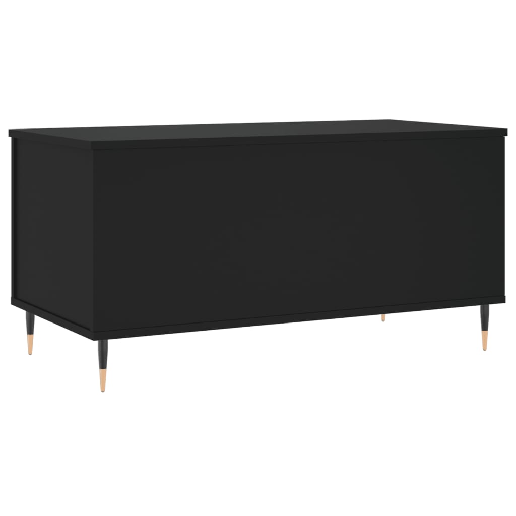 Salongbord svart 90x44,5x45 cm konstruert tre