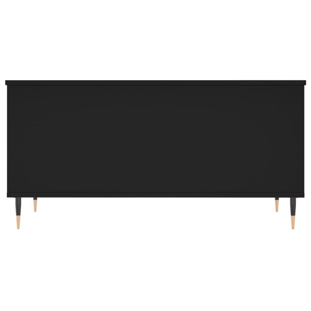 Salongbord svart 90x44,5x45 cm konstruert tre