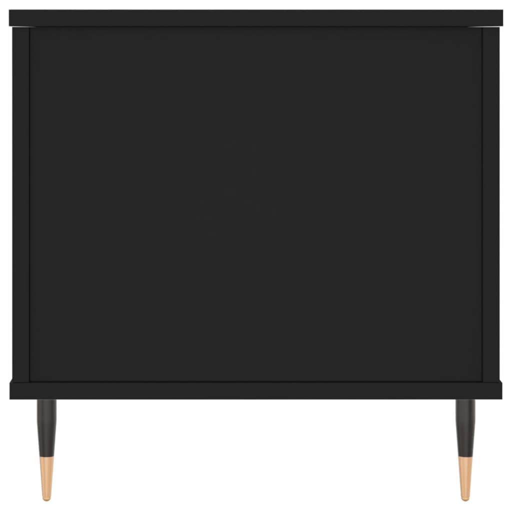 Salongbord svart 90x44,5x45 cm konstruert tre