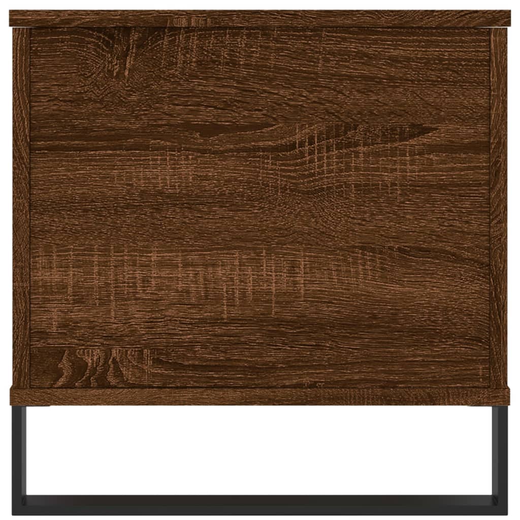 Salongbord brun eik 90x44,5x45 cm konstruert tre