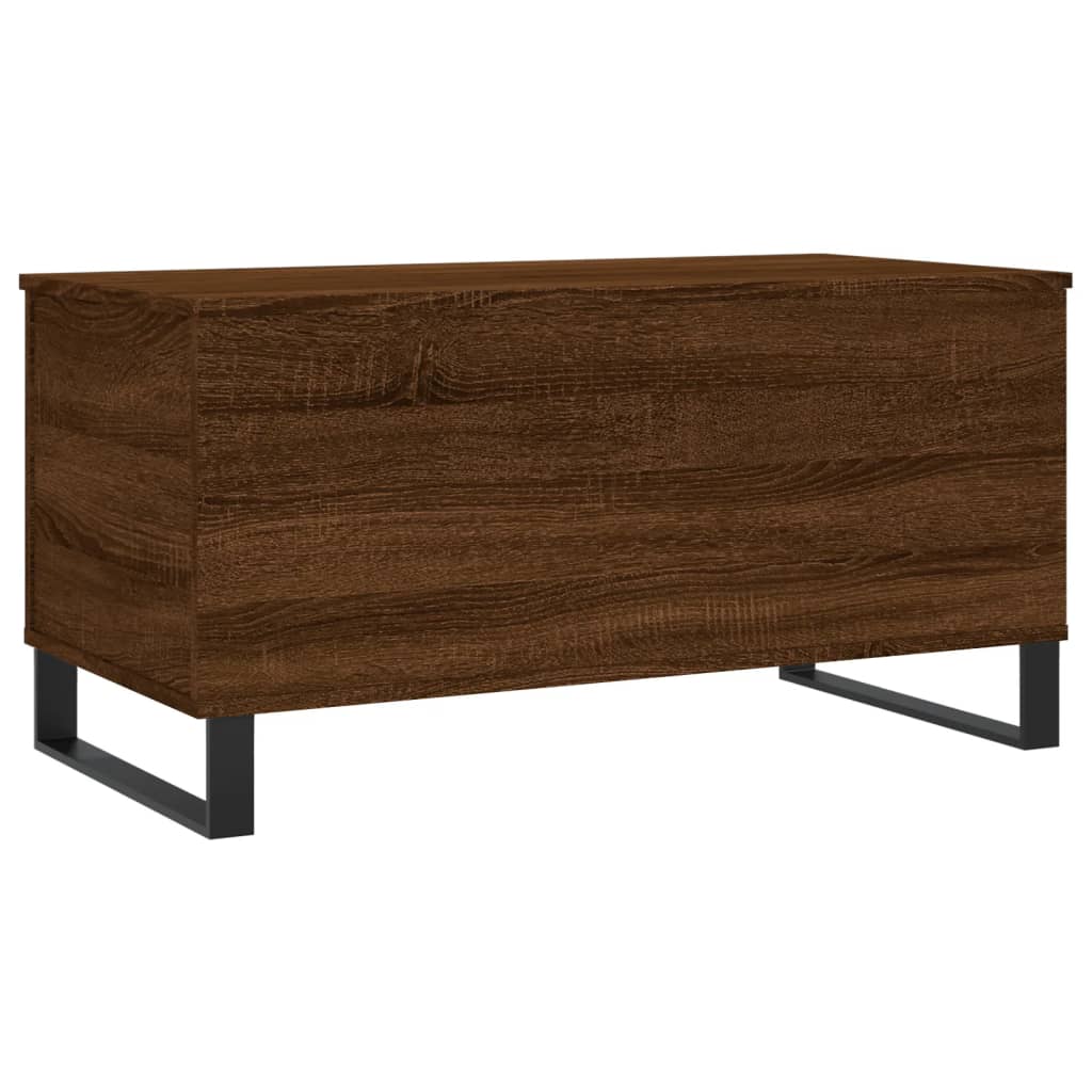 Salongbord brun eik 90x44,5x45 cm konstruert tre