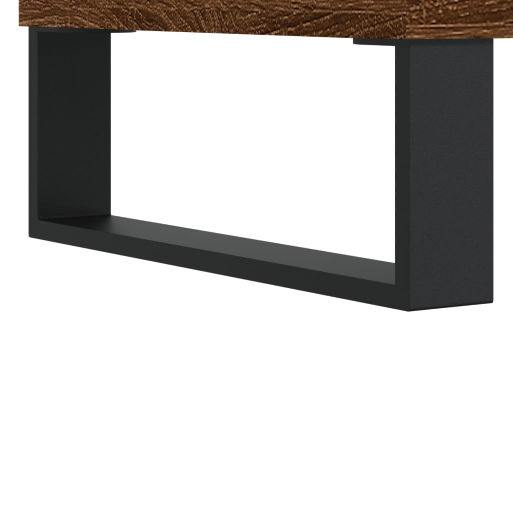 Salongbord brun eik 90x44,5x45 cm konstruert tre