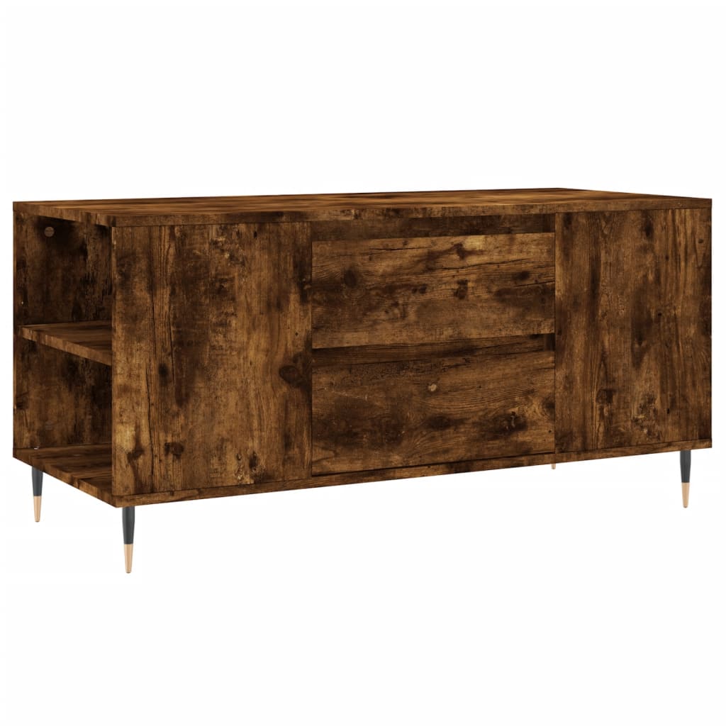 Salongbord røkt eik 102x44,5x50 cm konstruert tre