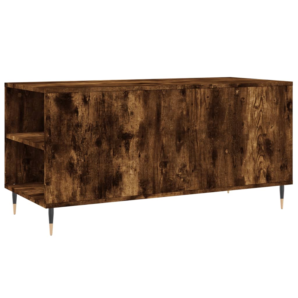 Salongbord røkt eik 102x44,5x50 cm konstruert tre