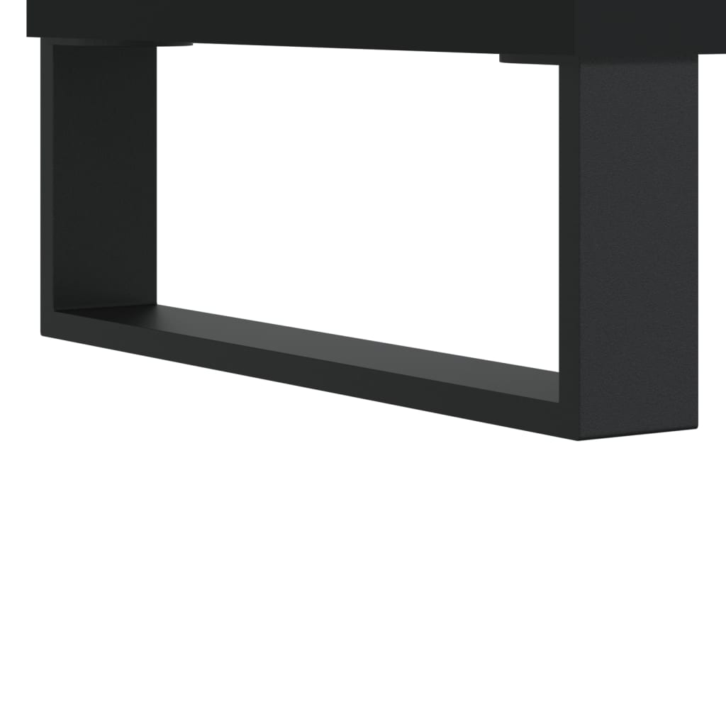Salongbord svart 102x44,5x50 cm konstruert tre