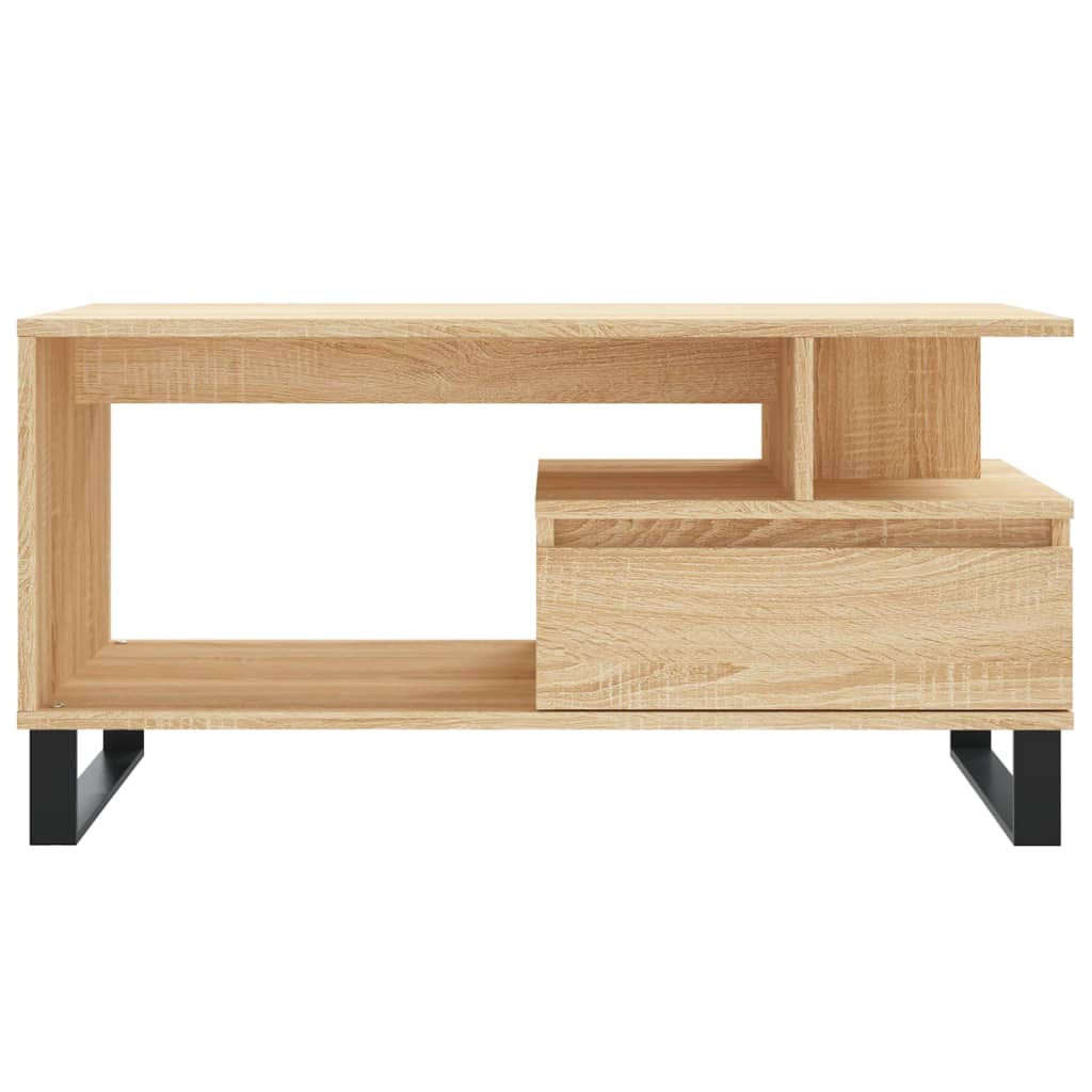Salongbord sonoma eik 90x49x45 cm konstruert tre
