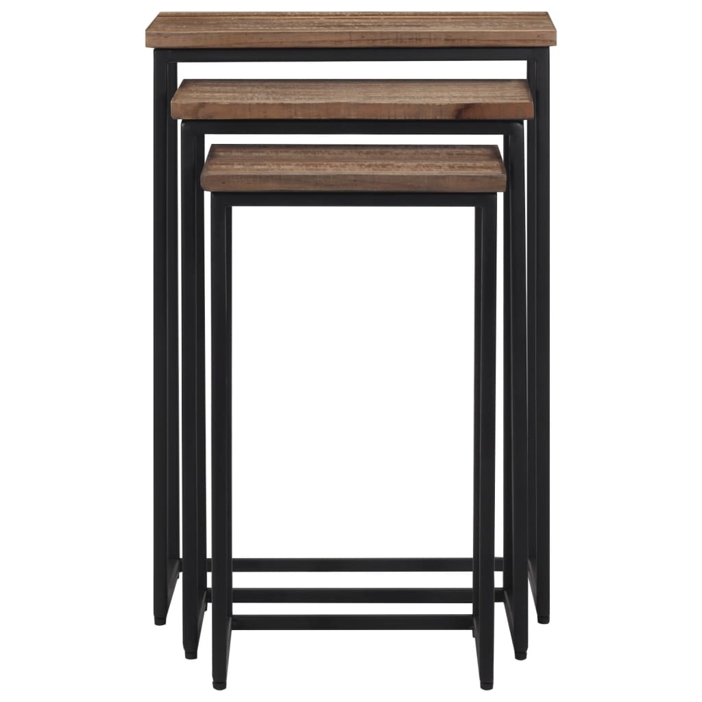 Stablebare sofabord 3 stk heltre teak