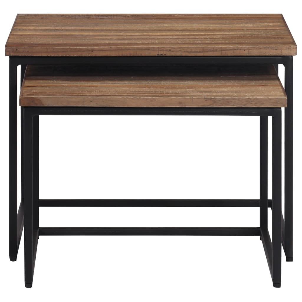 Stablebare sofabord 2 stk heltre teak
