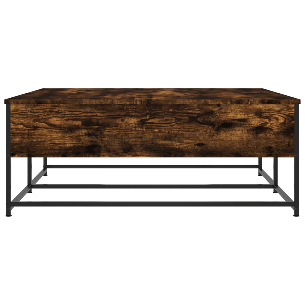 Salongbord røkt eik 100x99x40 cm konstruert tre
