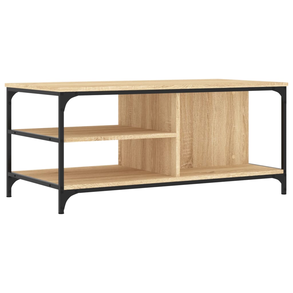 Salongbord sonoma eik 100x50x45 cm konstruert tre
