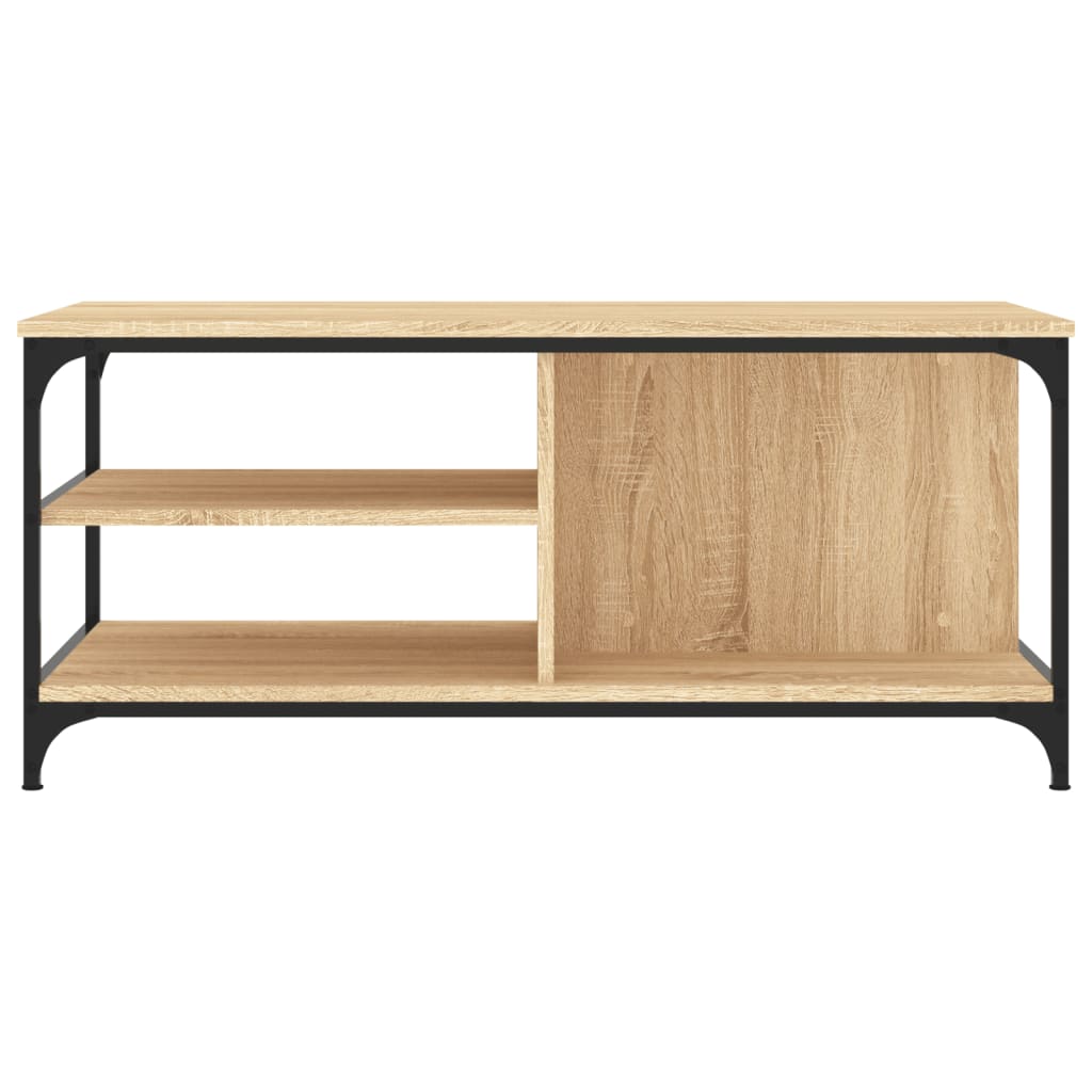 Salongbord sonoma eik 100x50x45 cm konstruert tre