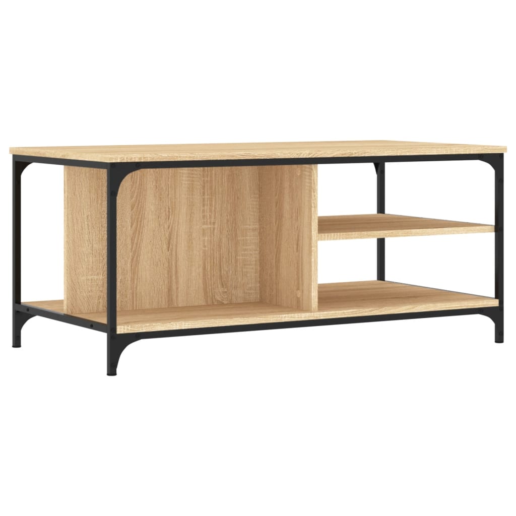 Salongbord sonoma eik 100x50x45 cm konstruert tre