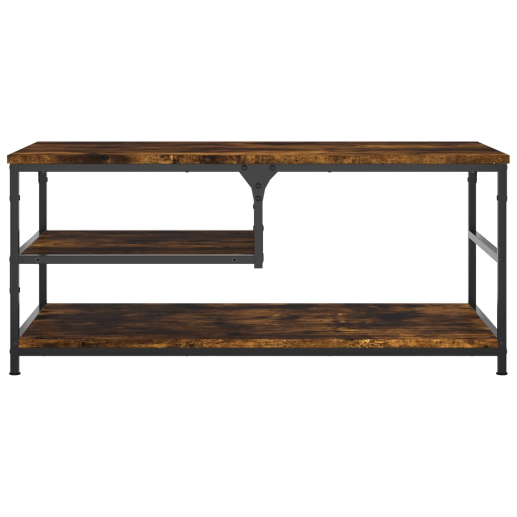 Salongbord røkt eik 90x49x40 cm konstruert tre