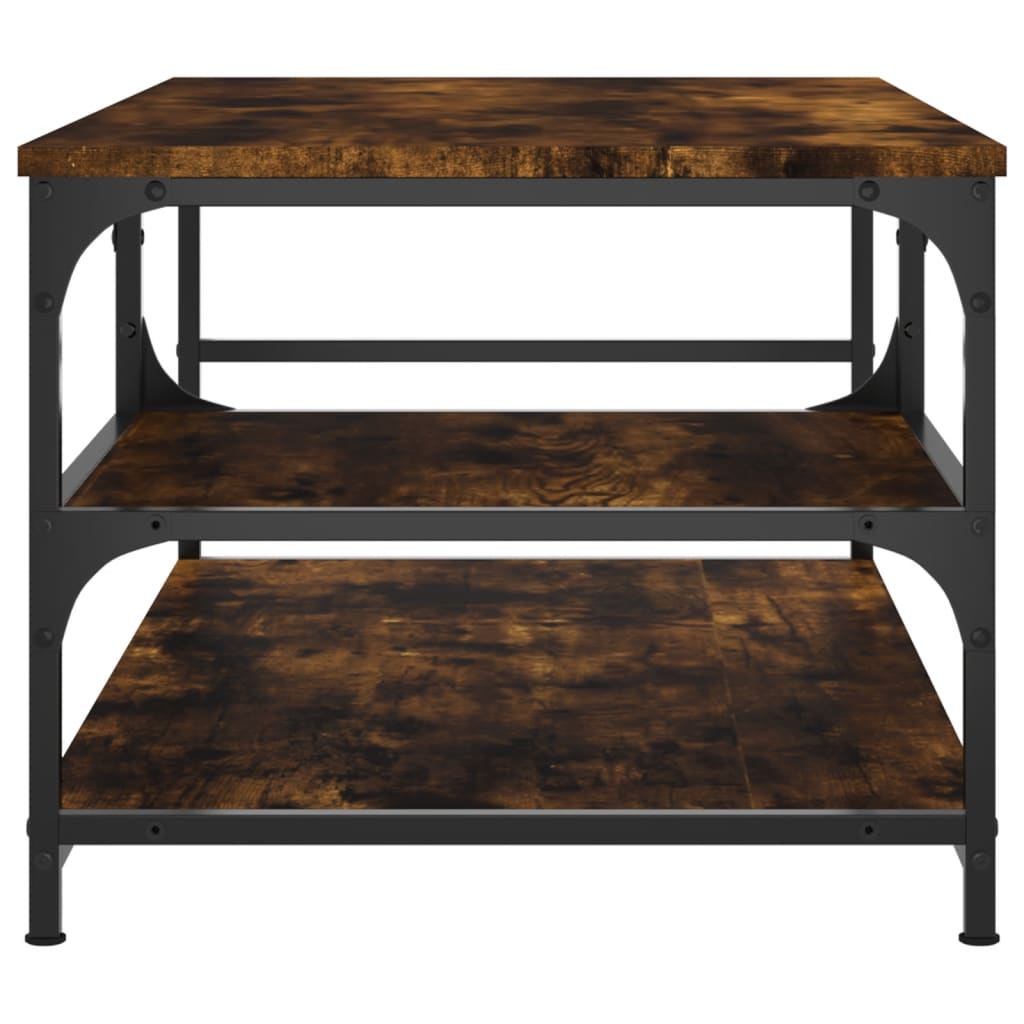 Salongbord røkt eik 90x49x40 cm konstruert tre