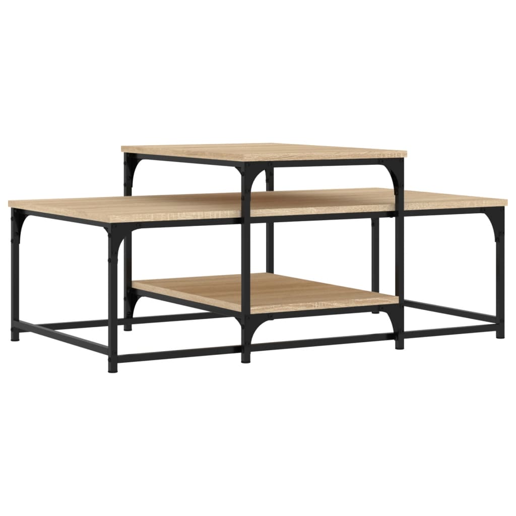 Salongbord sonoma eik 102x60x45 cm konstruert tre