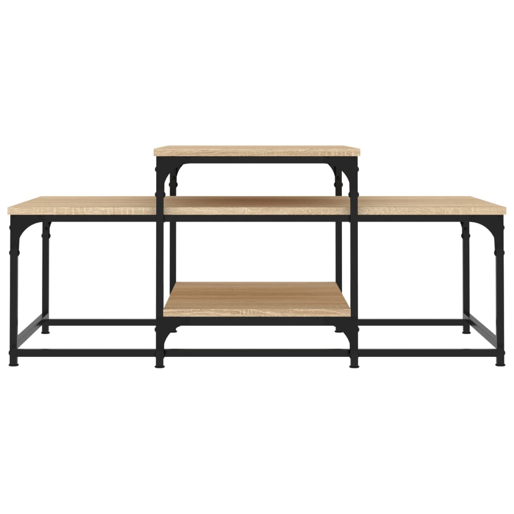 Salongbord sonoma eik 102x60x45 cm konstruert tre