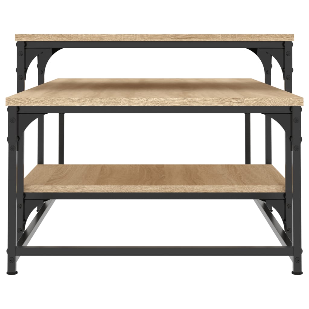 Salongbord sonoma eik 102x60x45 cm konstruert tre
