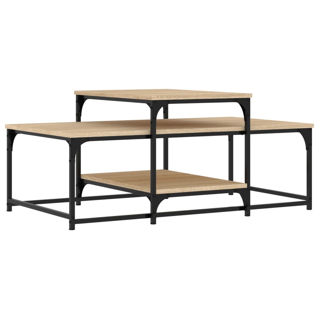 Salongbord sonoma eik 102x60x45 cm konstruert tre