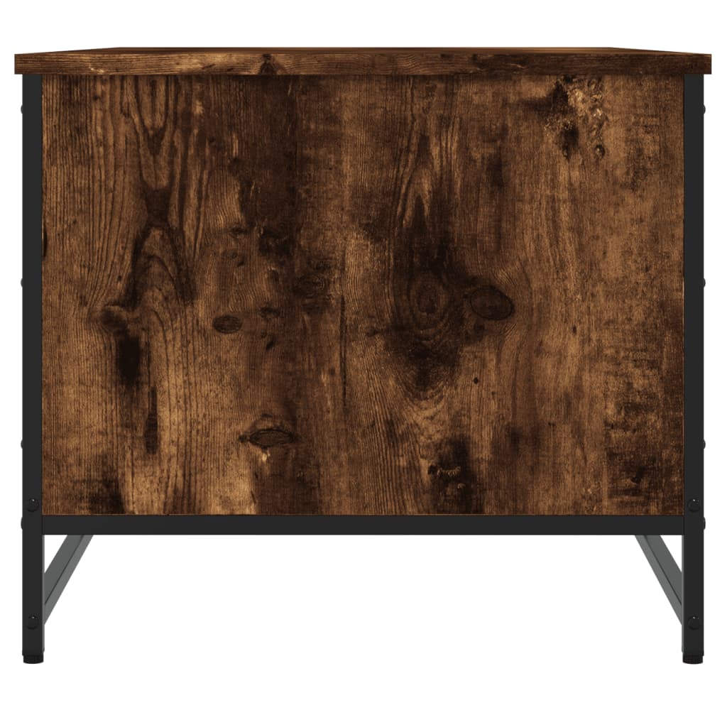 Salongbord røkt eik 85,5x51x45 cm konstruert tre