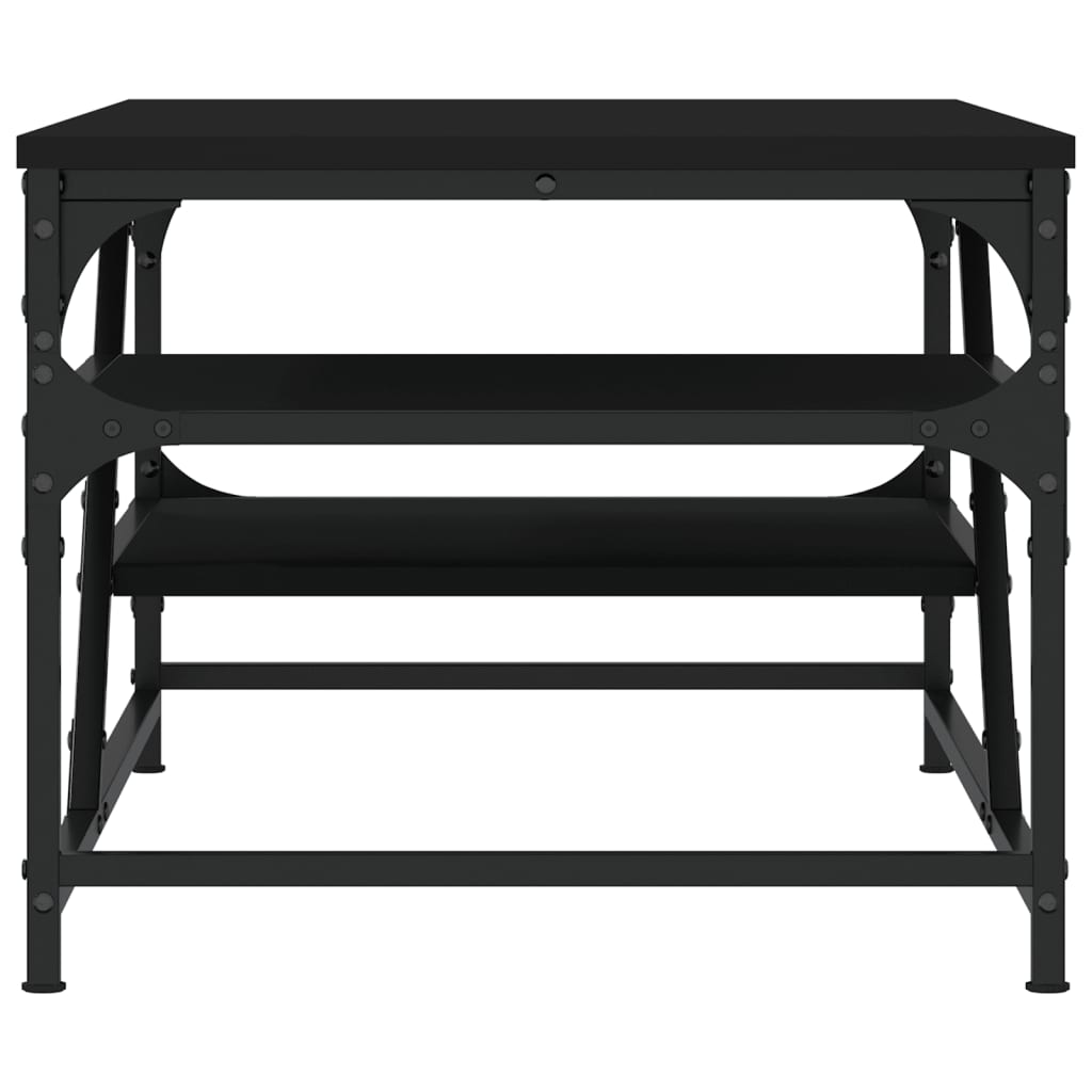 Salongbord svart 100x49x40 cm konstruert tre