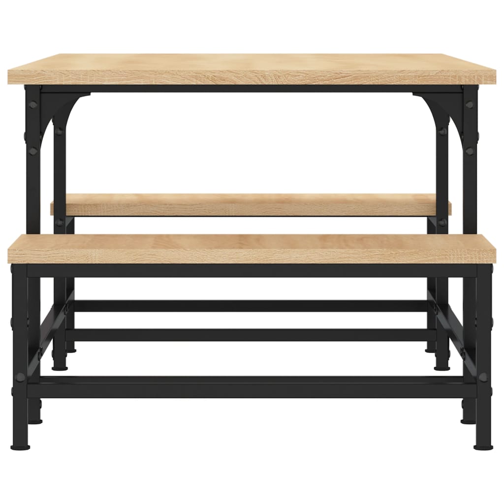 Salongbord sonoma eik 100x50,5x40 cm konstruert tre
