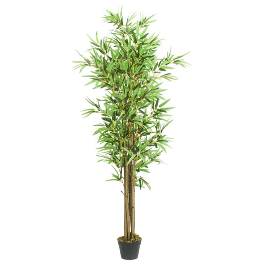 Kunstig bambustre 1288 blader 180 cm grønn
