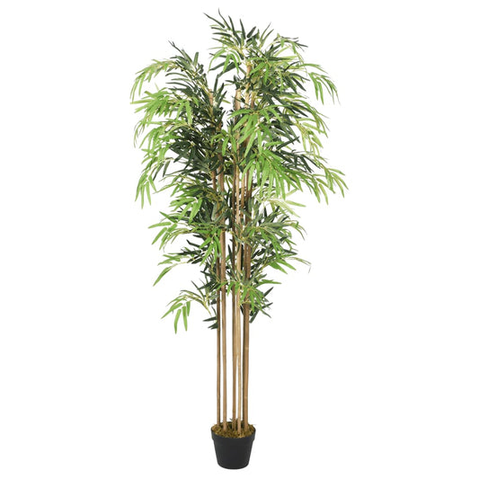 Kunstig bambustre 1605 blader 180 cm grønn