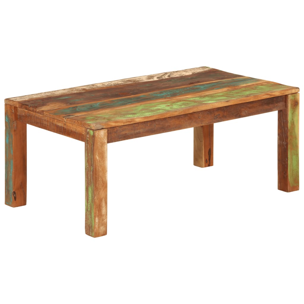 Salongbord 110x55x40 cm Massivt gjenvunnet tre