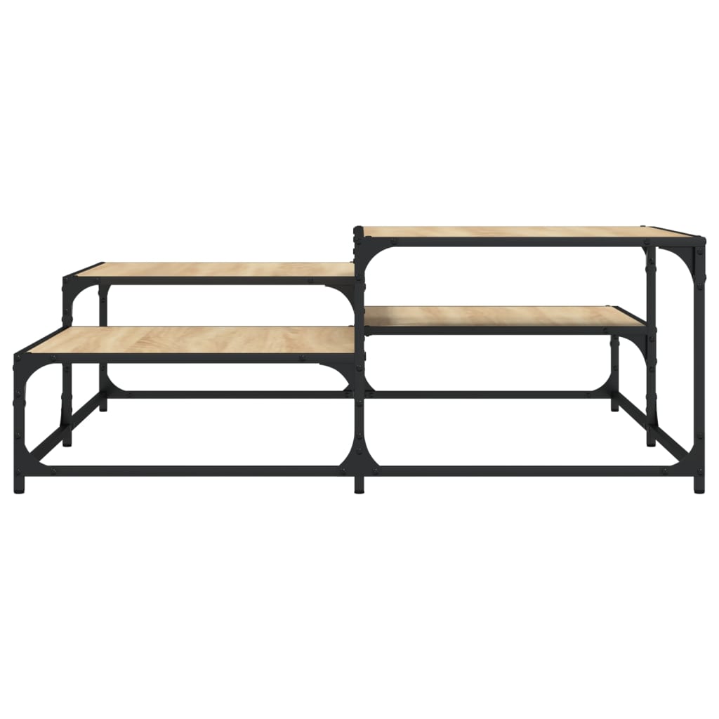 Salongbord sonoma eik 107x107x40 cm konstruert tre