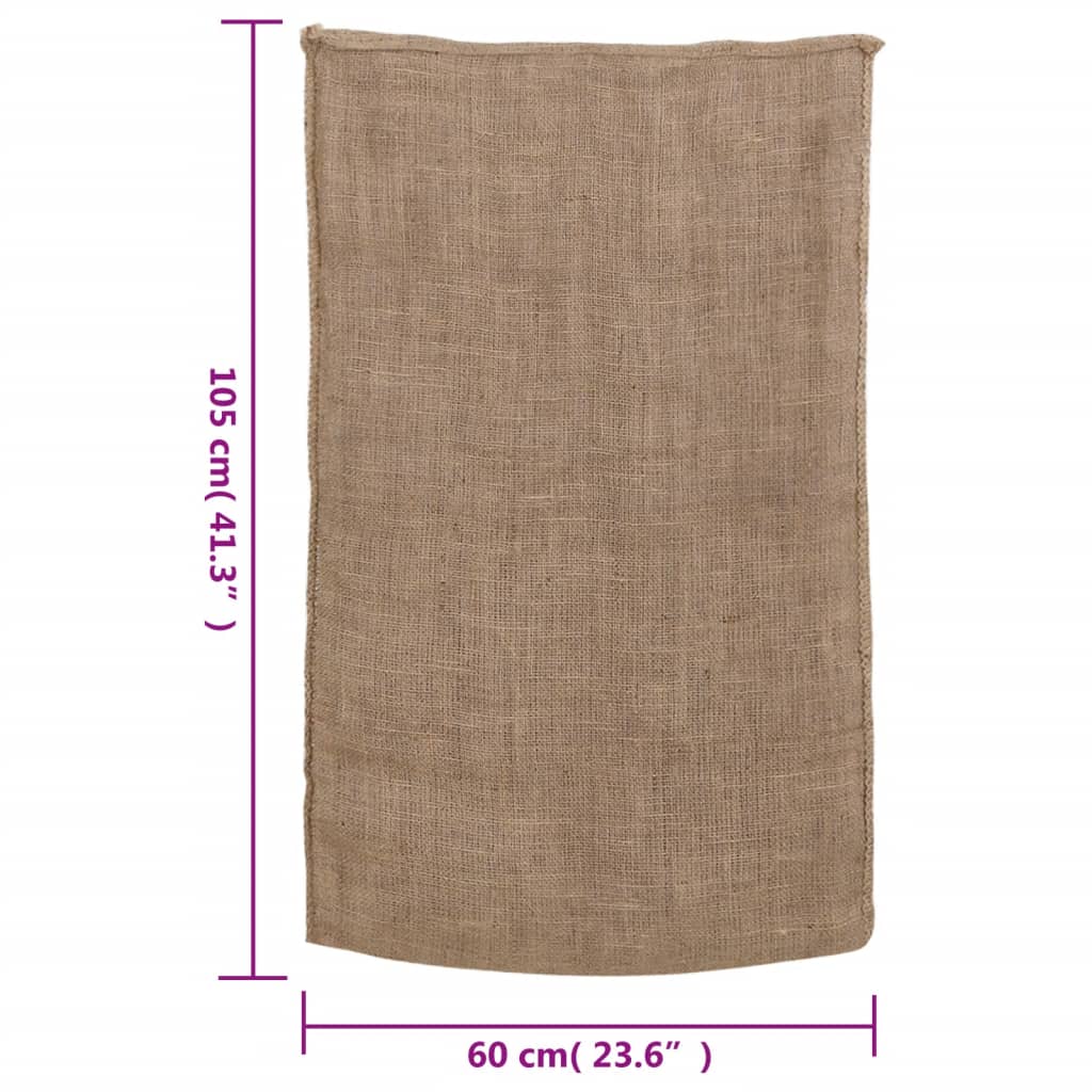 Jutesekker 5 stk 60x105 cm 100% jute 220 gsm