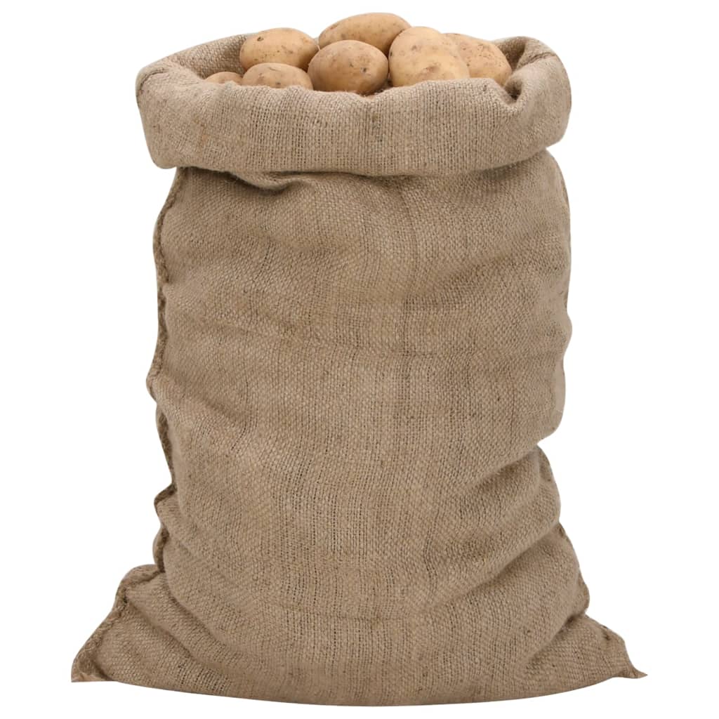 Jutesekker 5 stk 60x105 cm 100% jute 340 gsm