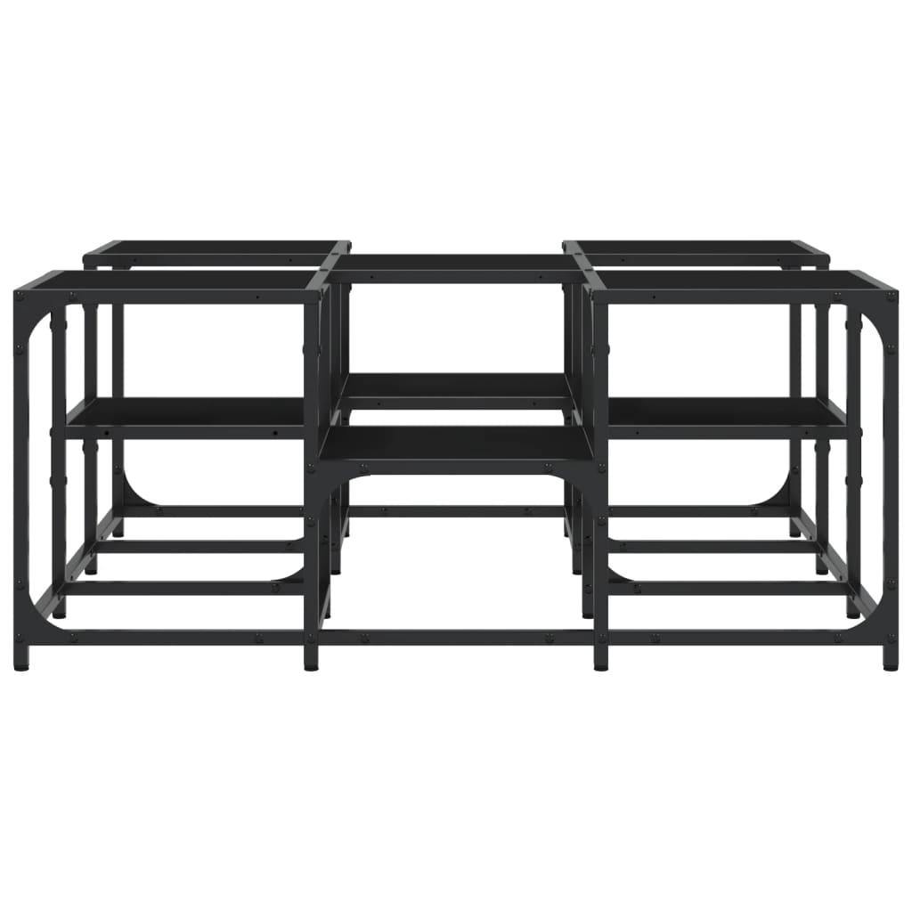 Salongbord svart 91x91x40 cm konstruert tre