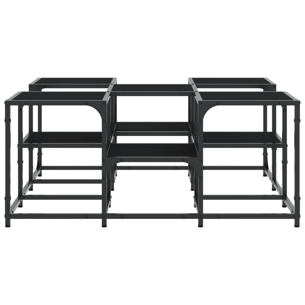 Salongbord svart 91x91x40 cm konstruert tre