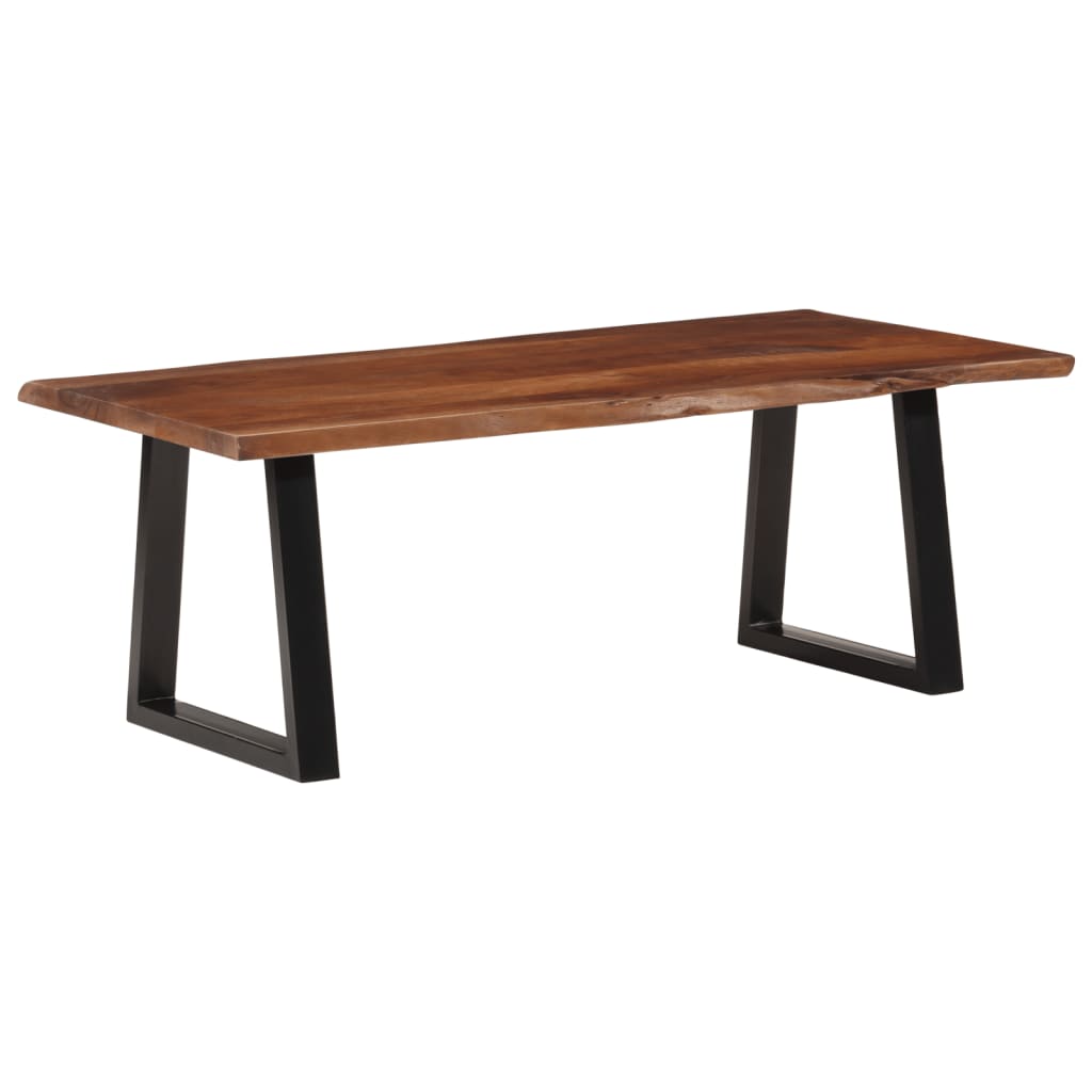 Sofabord honningbrun 110x55x40 cm heltre akasie