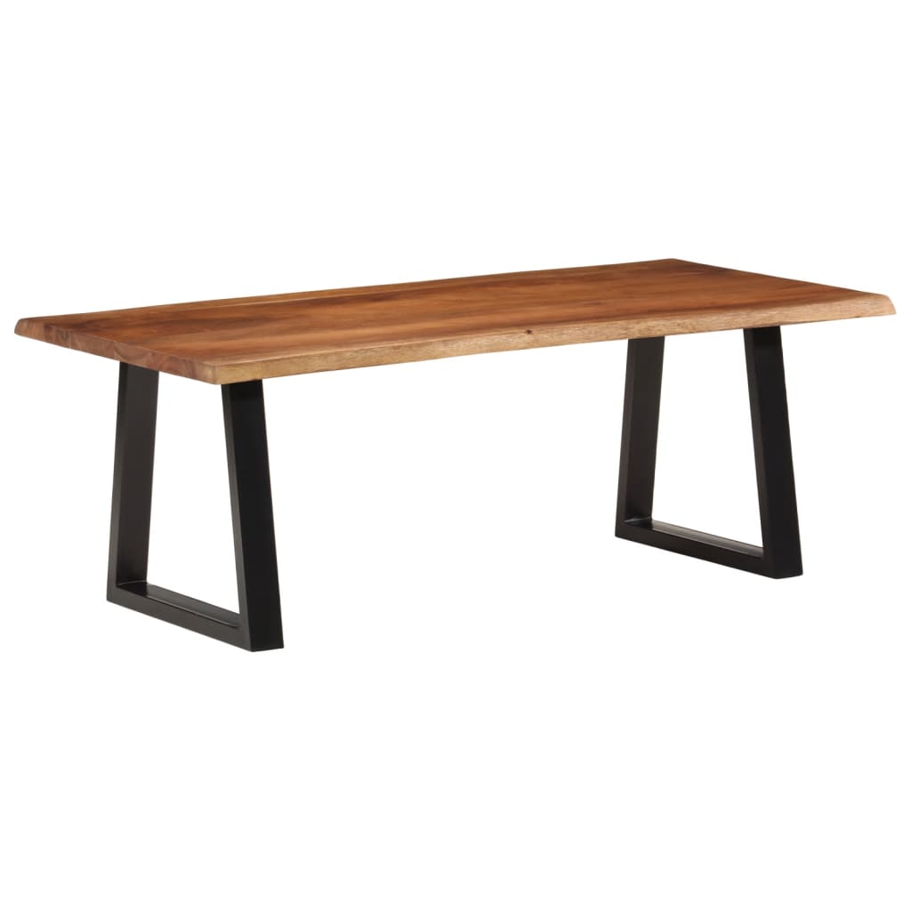 Sofabord honningbrun 110x55x40 cm heltre akasie