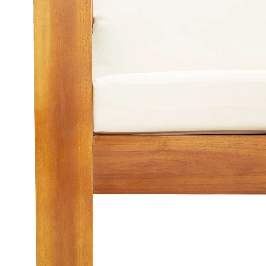 Hagesofa med puter 2-seters heltre akasie