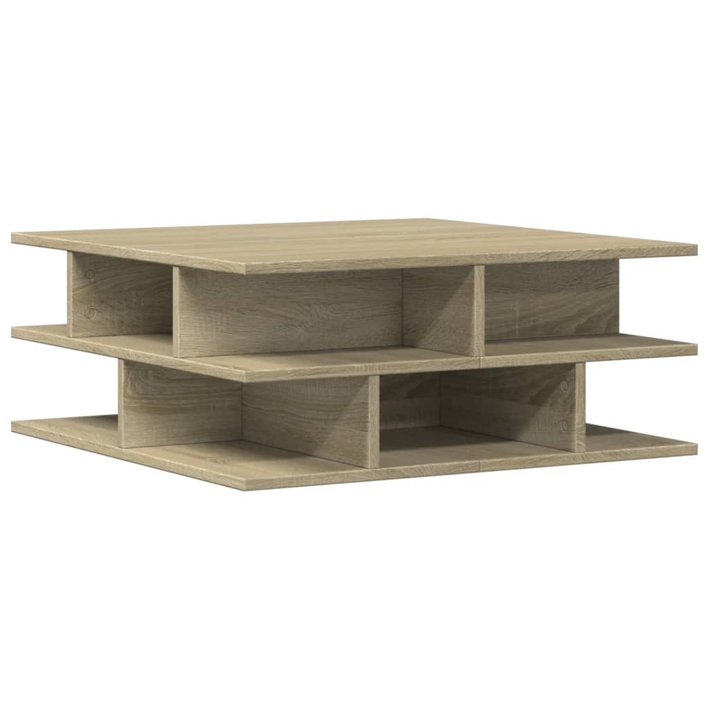 Salongbord sonoma eik 70x70x29 cm konstruert tre