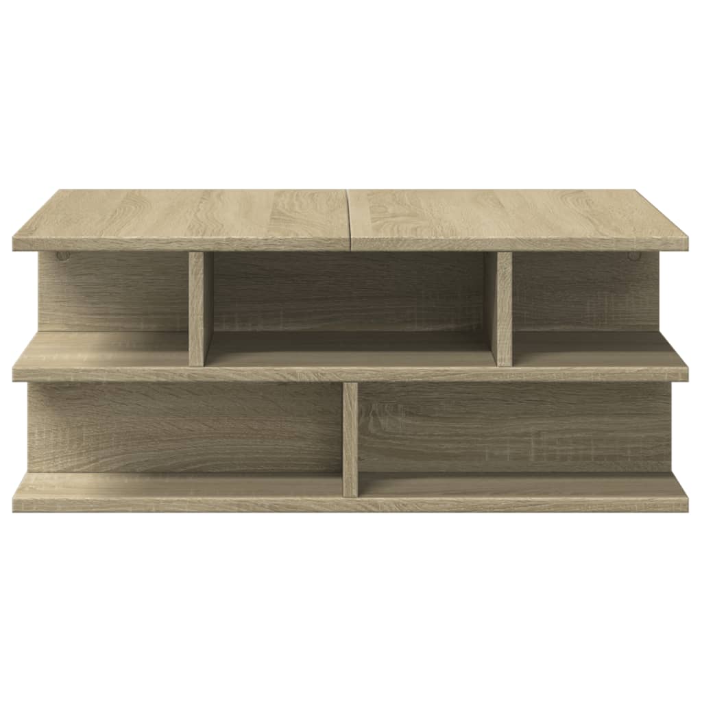 Salongbord sonoma eik 70x70x29 cm konstruert tre