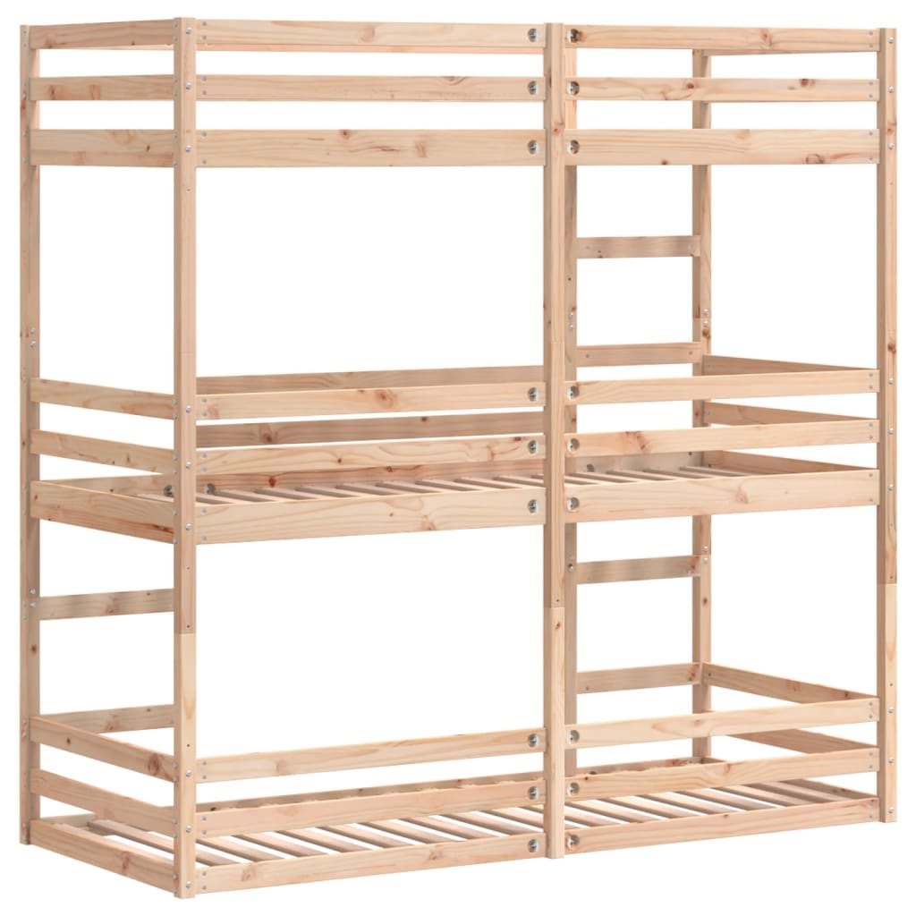 Trippel køyeseng 90x190 cm heltre furu