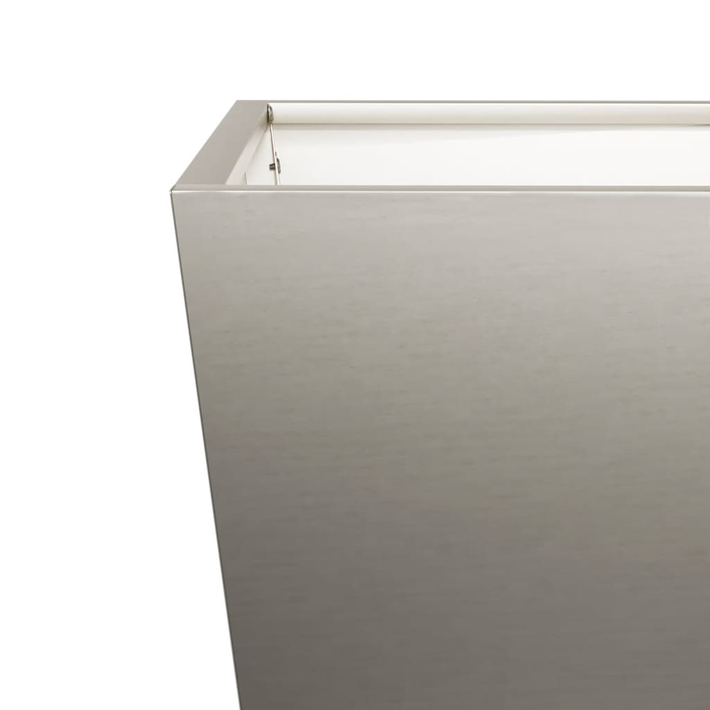 Hageplanter 2 stk 30x30x30 cm oksidert stål