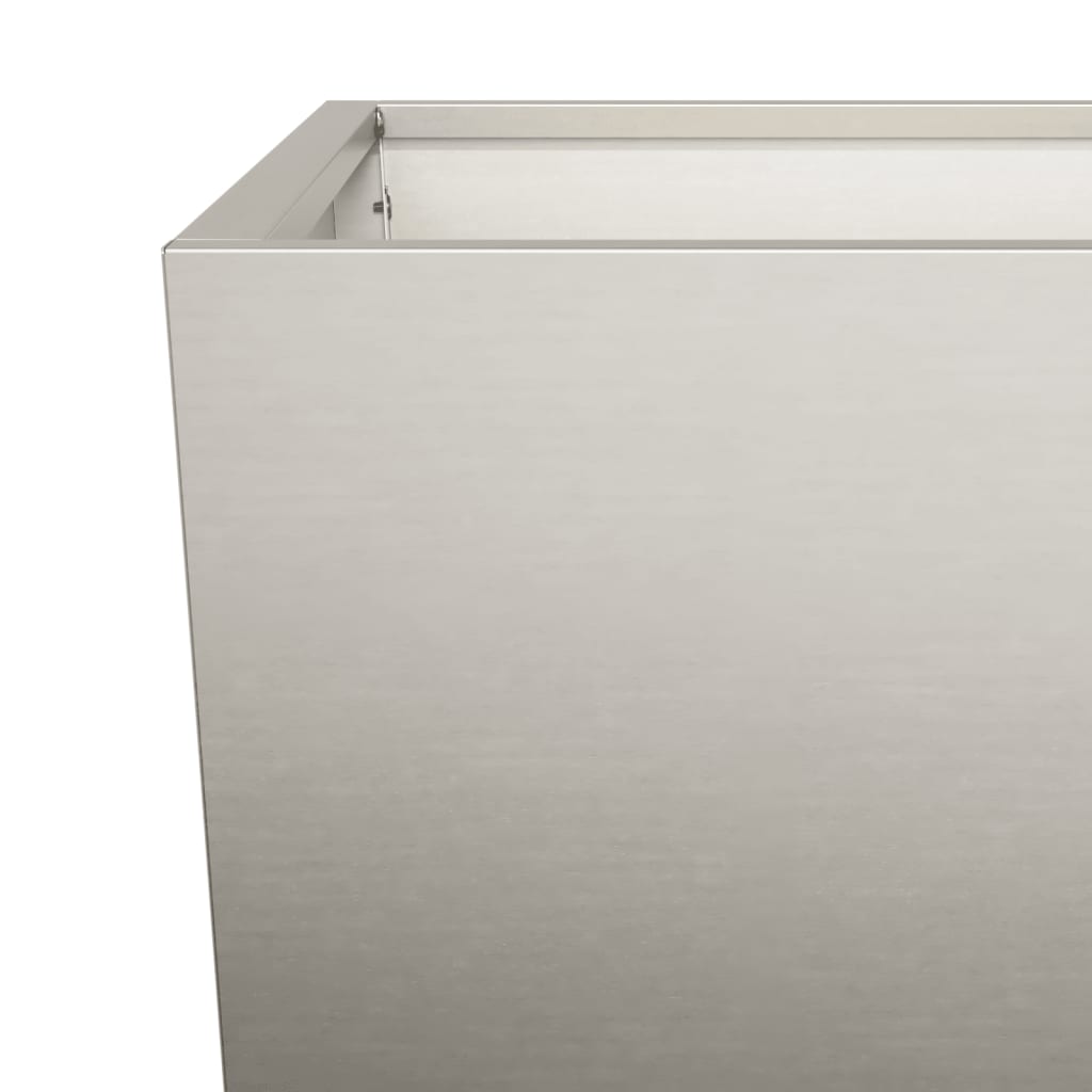 Hageplanter 2 stk 45x45x75 cm oksidert stål