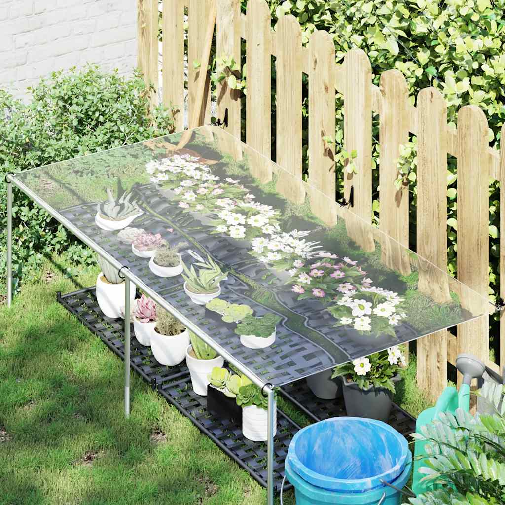 Klar presenning med maljer 1x2 m PVC