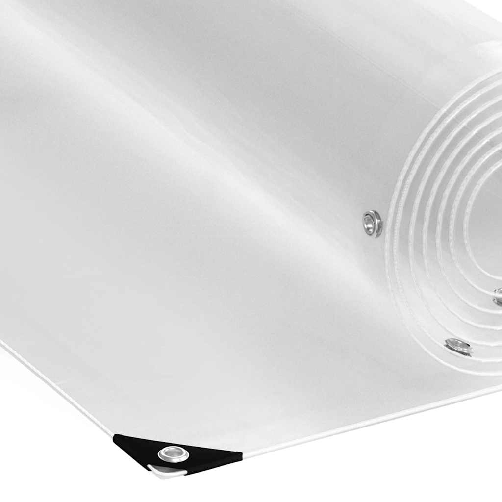 Klar presenning med maljer 1x2 m PVC