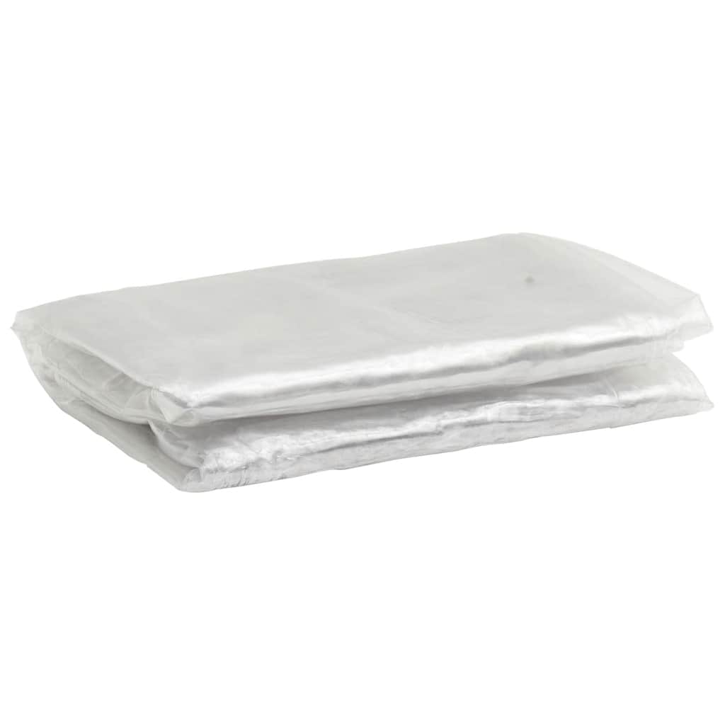 Klar presenning med maljer 1x2 m PVC